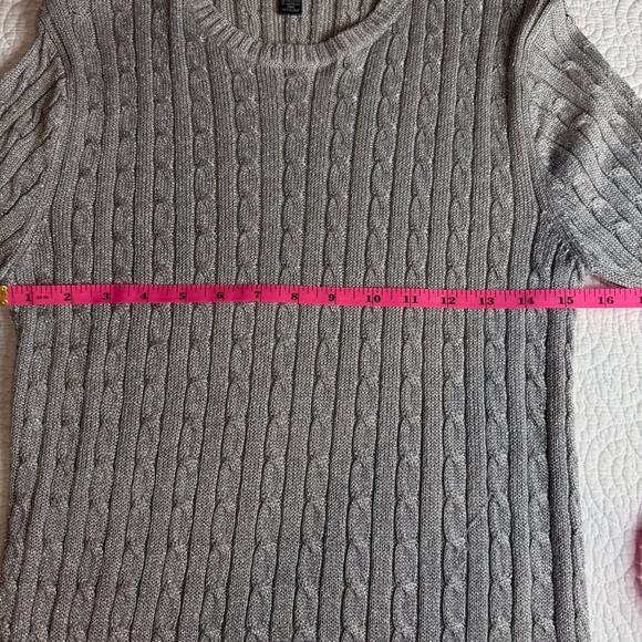 Ralph Lauren Metallic Knit Sweater Silk size Large - Picture 12 of 16